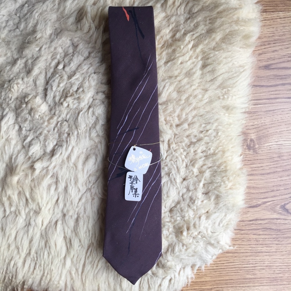 NEW Hand painted 100% Abstract Silk Tie